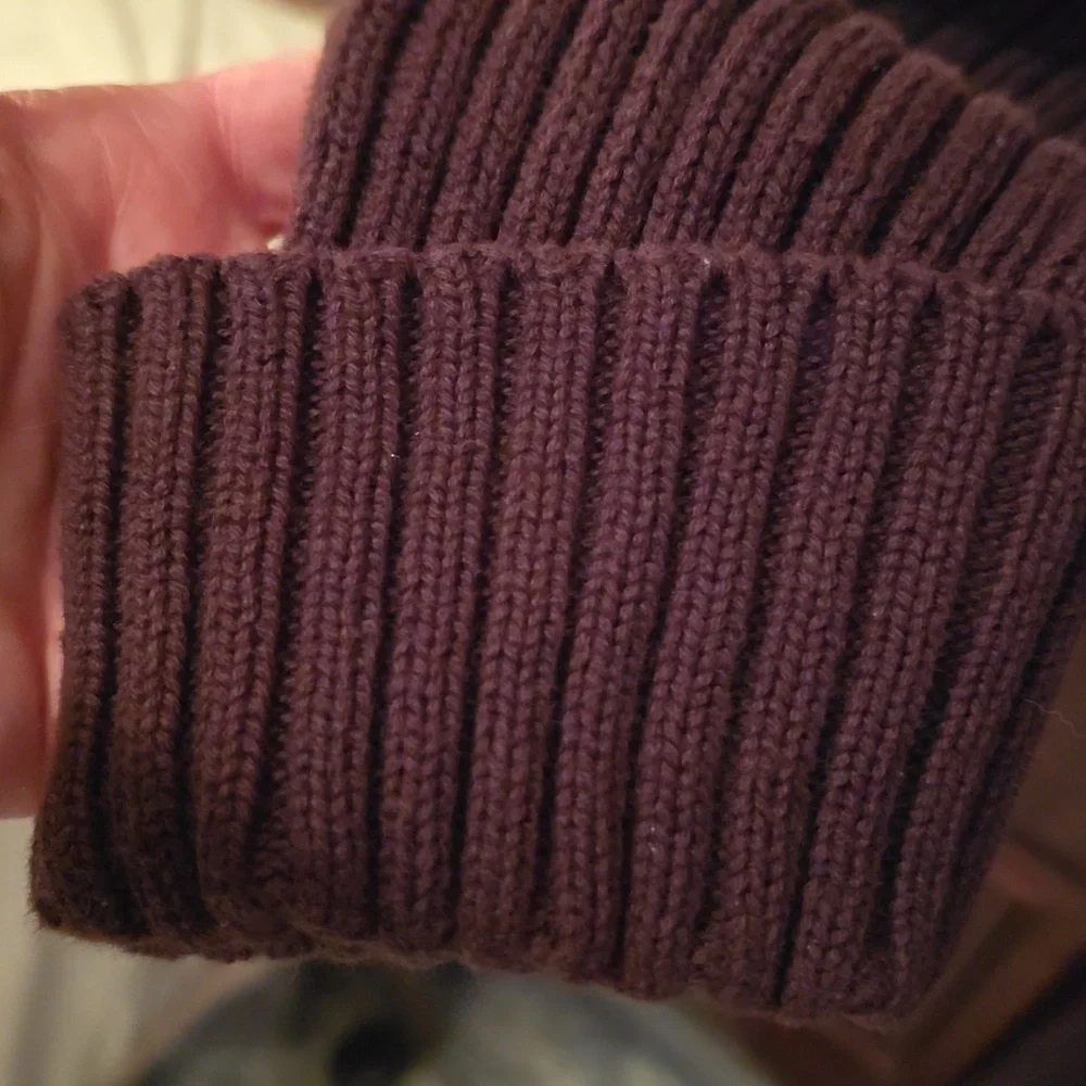 Women's Cable Knit, Hooded,Open Front Belted Cardigan Duster - Picture 4 of 6